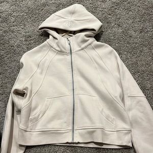 lululemon Scuba Full Zip Hoodie White Opal Size XS/S
